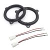 6.5in Car Horn Washer Adapter Holder Car Stereo Speaker Spacer Adaptor & Speaker Harness for Smart Dacia