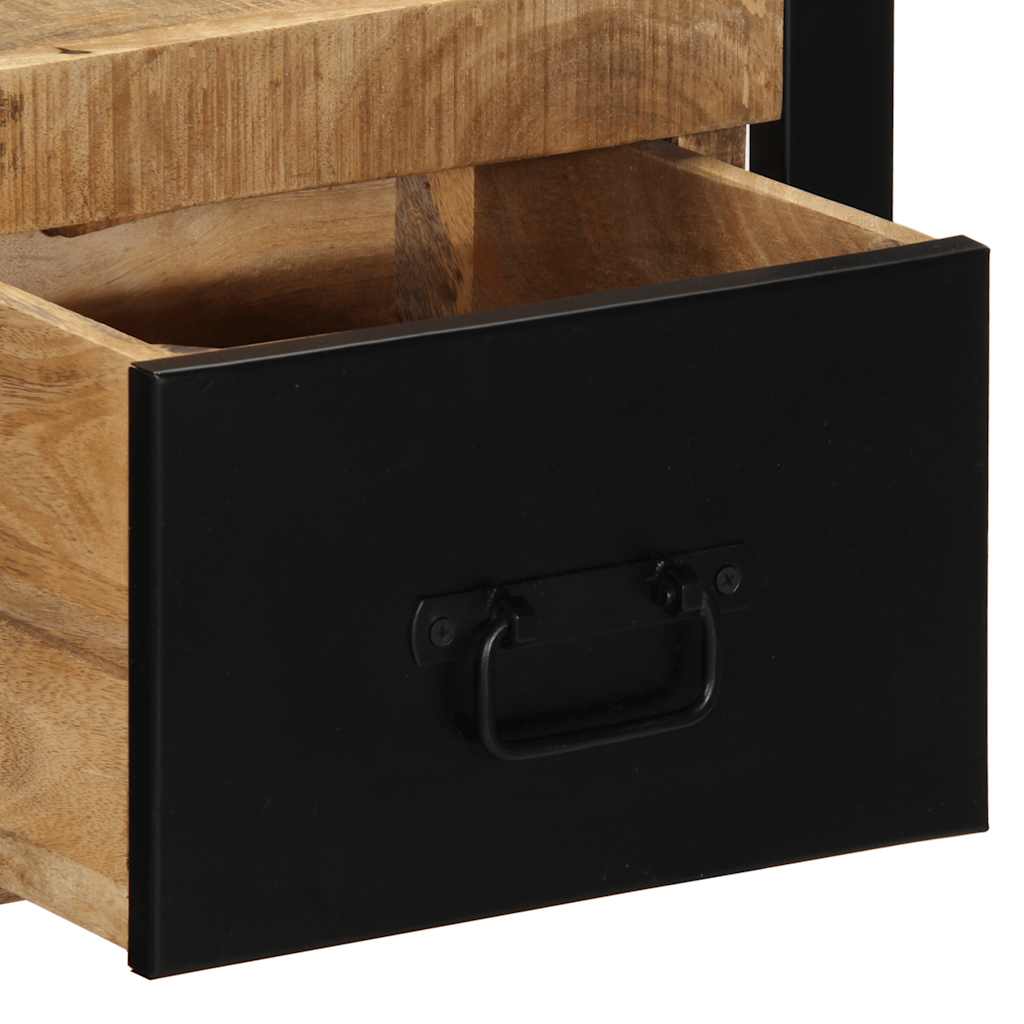 Szafka Nocna 40X35X25 Cm Lite Drewno Surowe Mango