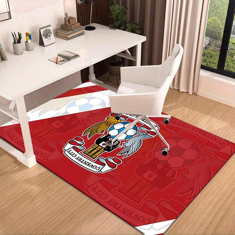 Newcastle United Crest Printed Area Rug for Office, Chair Rug, Decorative Carpet Floor Mat, Large Size Fan gifts Christmas gifts