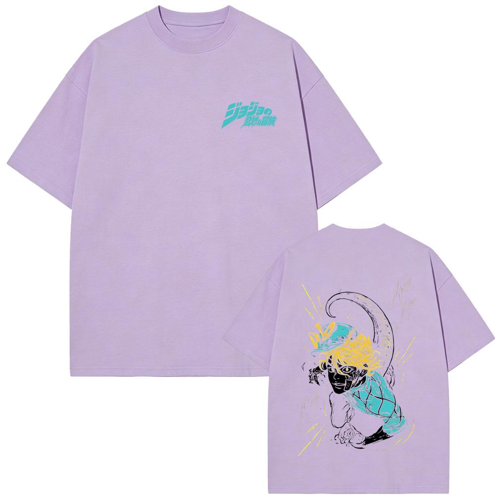 Горячая Распродажа Аниме Jojo Bizarre Adventure Футболка Мультяшный Диего Брандо Графическая Футболка Летняя Унисекс Женский Унисексга Модный Тренд Футболки