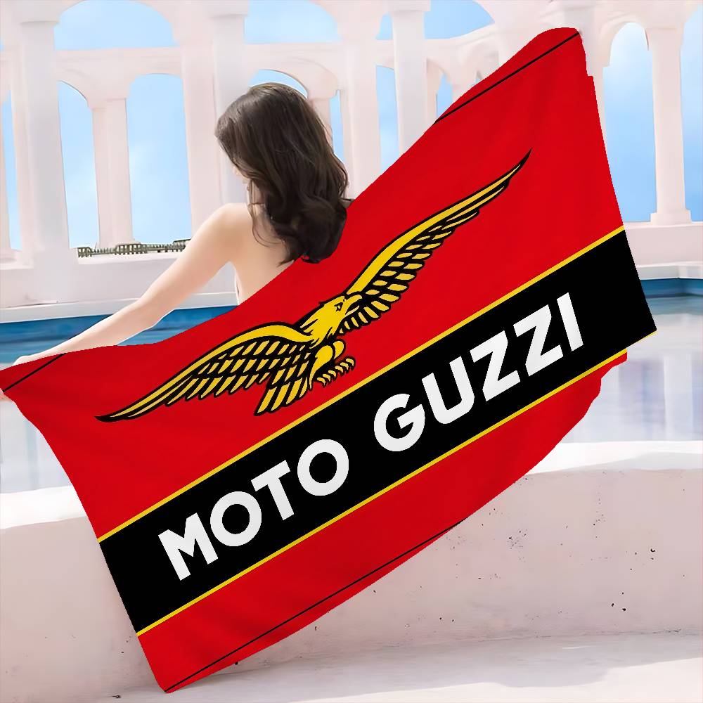 M-Moto G-Guzzi Микрофибровое одеяло Быстросохнущие пляжные полотенца Большой размер Печать Супервпитывающее полотенце-одеяло для бассейна