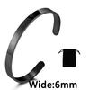 Stainless Steel Pearsonalized Bracelet Name Character Letter  Engraved Custom Cuff Bangle Women Men Fashion Jewelry Dropshipping