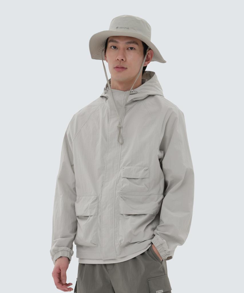 Ветровка Snowpeak Apparel Taslan Woven Utility Светло-бежевая (S24Mmlwb56)