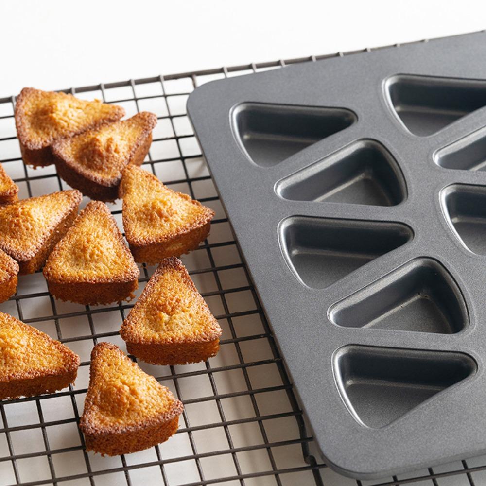 6/8 Cavity Madeleine Cake Baking Pan Carbon Steel Japanese Style Bread Baking Mold Thickened Nonstick Dessert Baking Tray