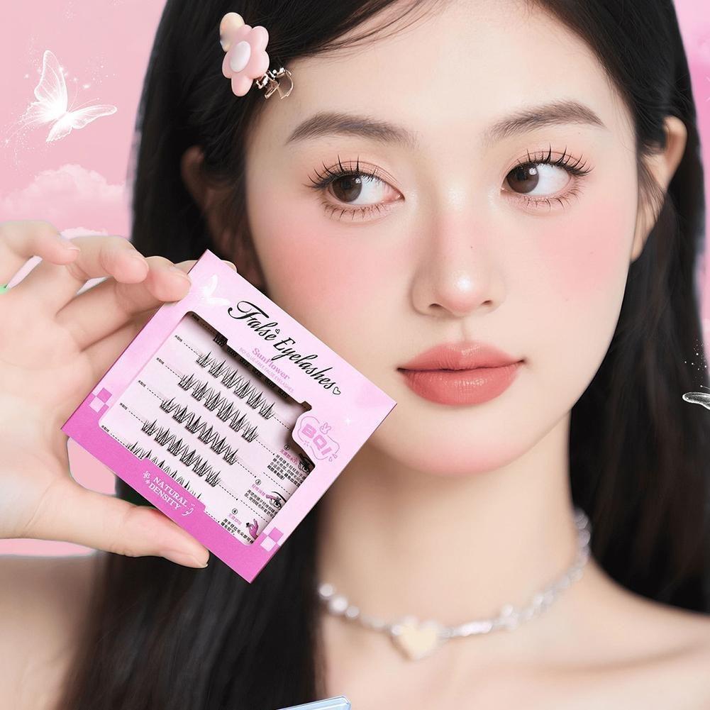 False Eyelashes Without Glue, Natural-looking False Eyelashes, 3D False Eyelashes Without Adhesive, Black Lashes With Strong Adhesion In 1 Second