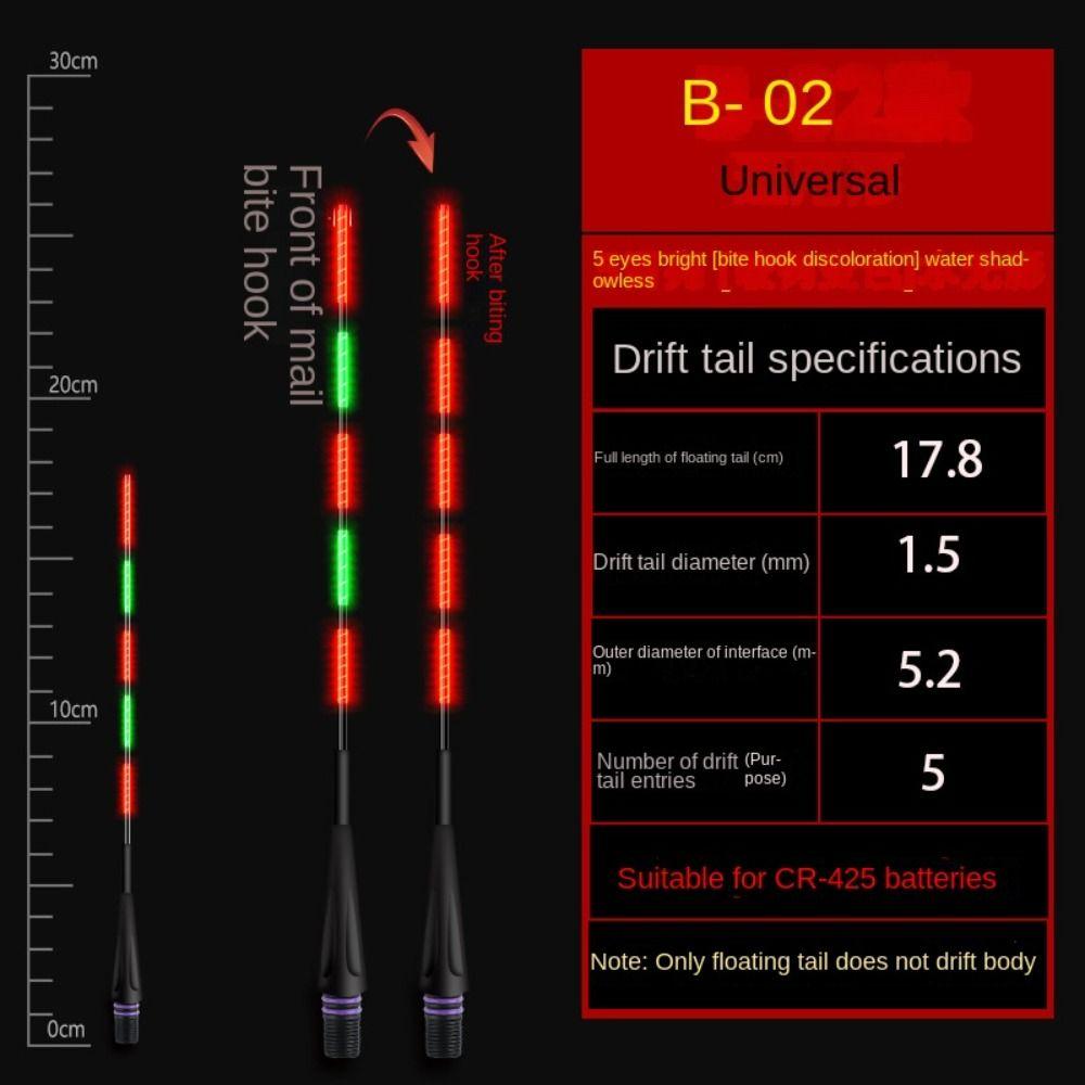 1 шт. супер яркий светодиодный умный поплавок для рыбалки, светящийся поплавок для ночной рыбалки, ночная рыбалка
