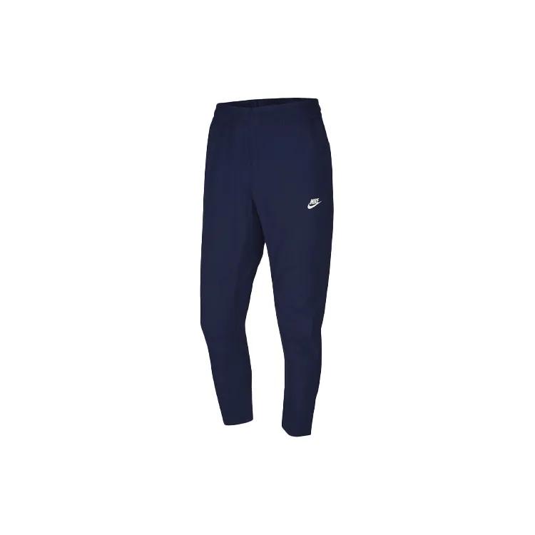 Nike Мужские вязаные спортивные штаны темно-синего цвета, умеренно узкого кроя (унисекс) Трикотажные спортивные штаны CZ9820 410