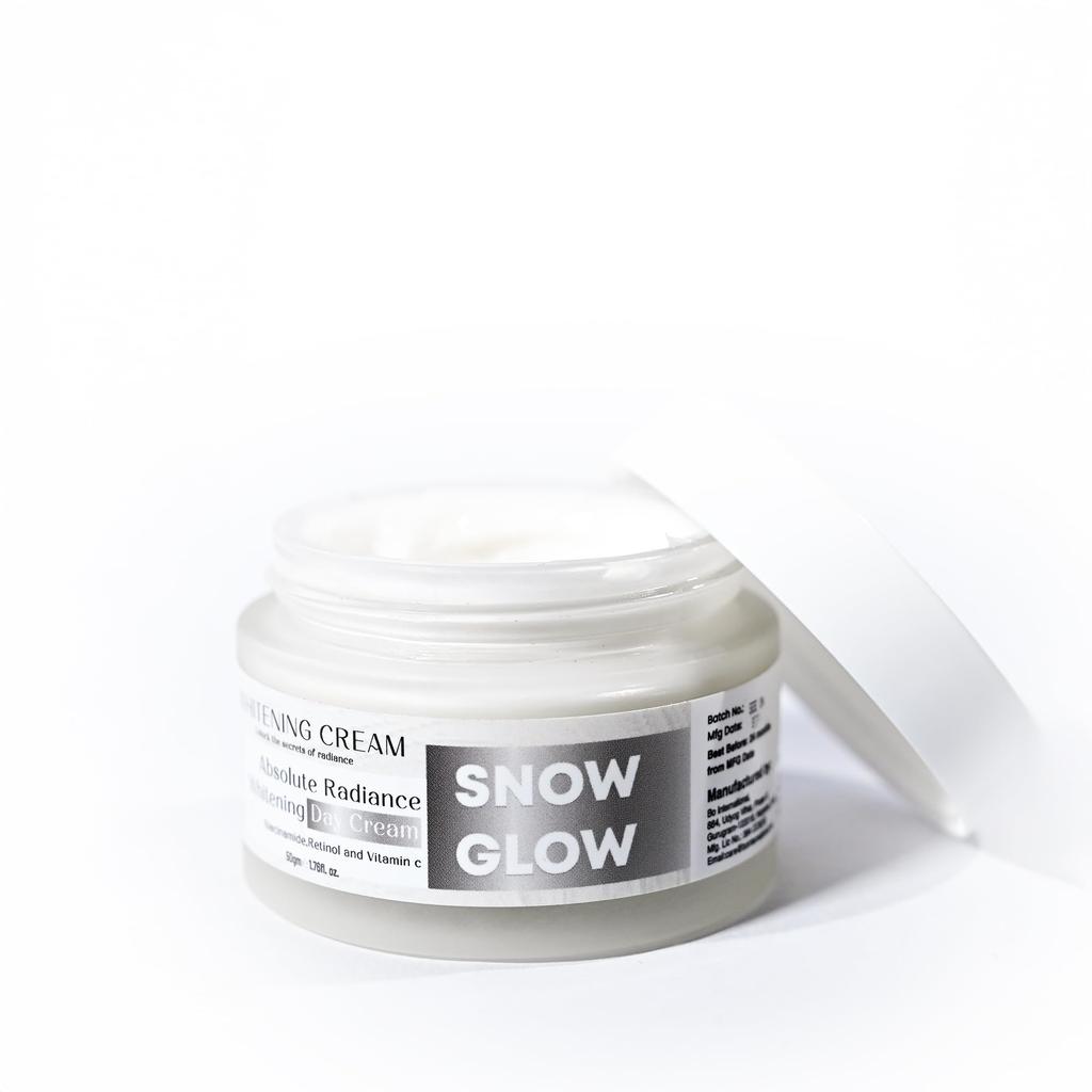 Ayzel Cosmetics Питательный отбеливающий крем Snow Glow | Глубокоувлажняющий и осветляющий дневной крем | Нежирная формула для мягкой, гладкой и сияющей кожи