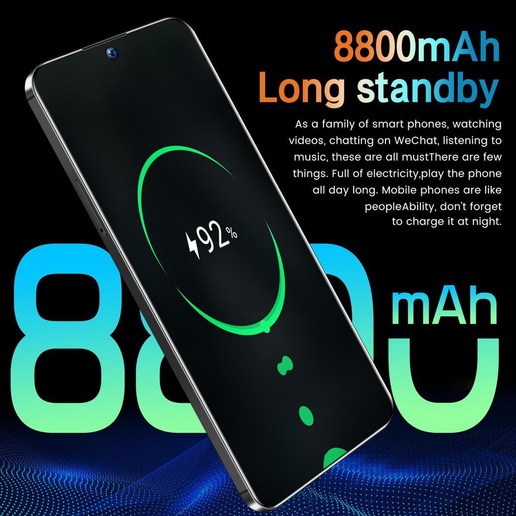 Смартфон S25 Ultra+: 16 ГБ ОЗУ, 512 ГБ Хранилище, Android, 7,3-дюймовый Дисплей