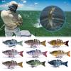5CM/2.5G Multi-Jointed Fishing Lure with Hooks Slow Sinking 6-Section Swimbait Bionic Hard Artificial Bait Freshwater Saltwater Fishing Accessories