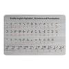 Рельефные точки Брайля Алфавиты Доска Цифры Знаки препинания Тактильное учебное пособие для образования слепых детей