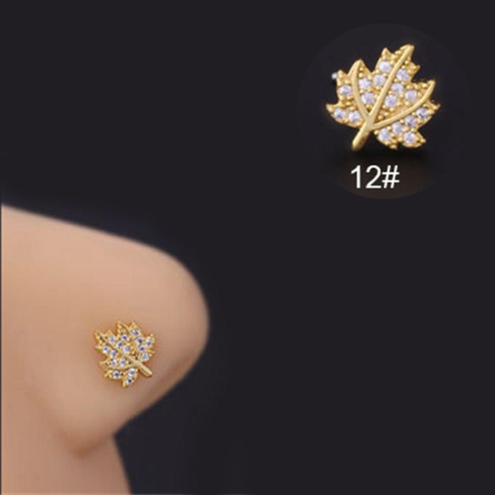 Бабочка, звезда, змея, корона, циркон, титановая сталь, ювелирные изделия для пирсинга, носа, ногтей, L-образные шпильки для носа