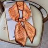 New Korean Style Geometric Scarf for Spring and Autumn Summer for Women  Narrow Long Scarf  Lazy Hairband  Tie-up Bag Scarf Scarf