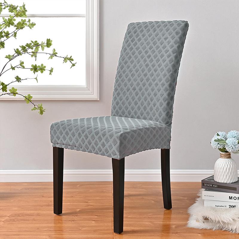 Толстый скандинавский чехол на стул со спинкой, выдвижной чехол на обеденный стул, эластичный чехол на стул для кухни, столовой, офиса
