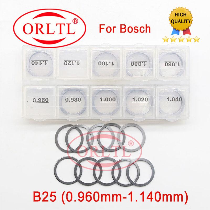 50PCS Adjusting Shim B25 Common Rail Injector Adjustment Shim B25 Gasket Washer B25 Size: 0.96mm--1.14mm
