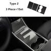 For Tesla Model 3 Car Styling Car Interior Gear Shift Box Panel Cover Water Cup Frame Sticker Trims Protection Auto