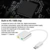 3.5mm Female Type-C to 3.5mm Audio Adapter 7.1 Channel USB Audio Splitter USB Sound Card  Gaming