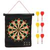 15in Magnetic Dart Board with 6 Dart Safety Magnet Doublesided Printing Dart Lint