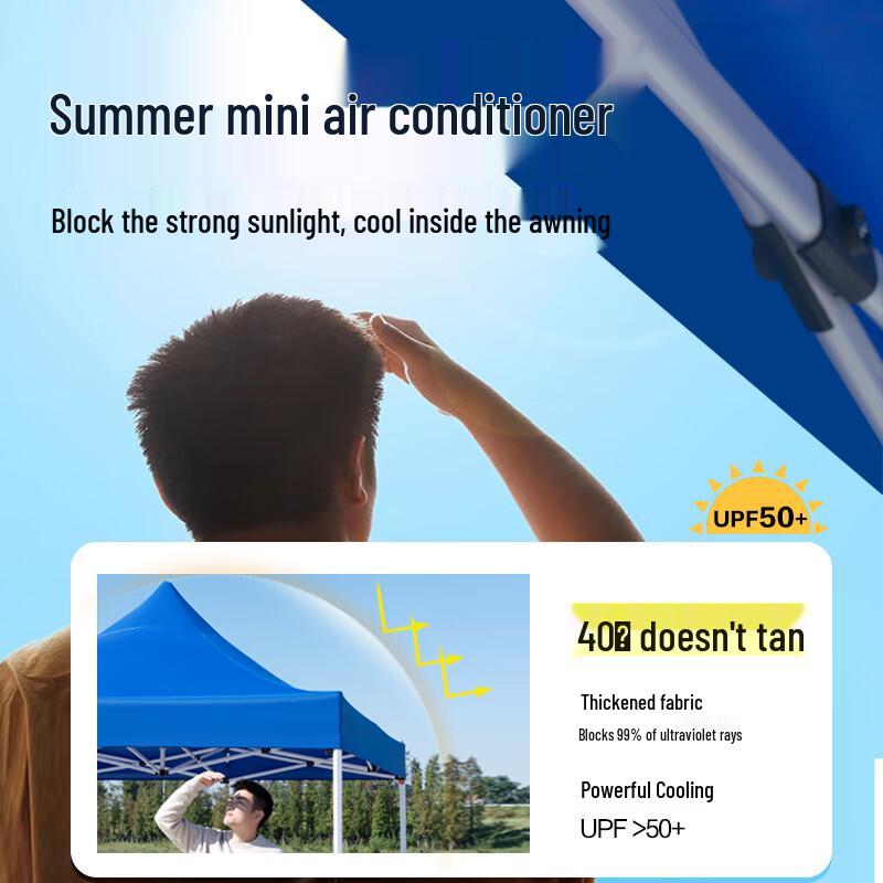 OEING Foldable Rainproof Canopy Tent with Sidewalls