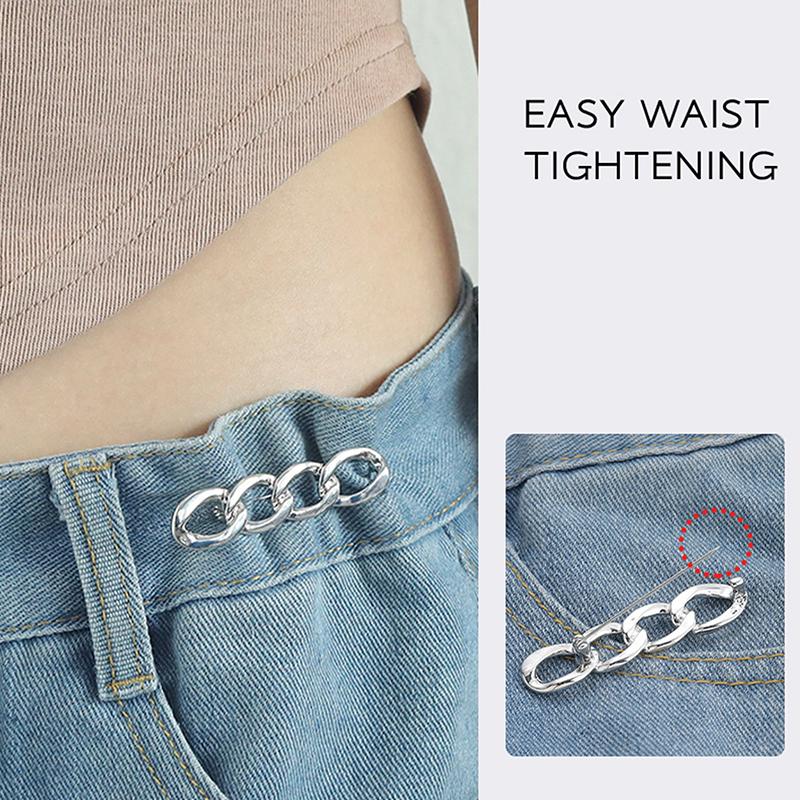 Женская брошь для одежды, гладкая цепочка, броши для женщин, нагрудная булавка, утягивающая поясная пряжка, аксессуары для одежды своими руками