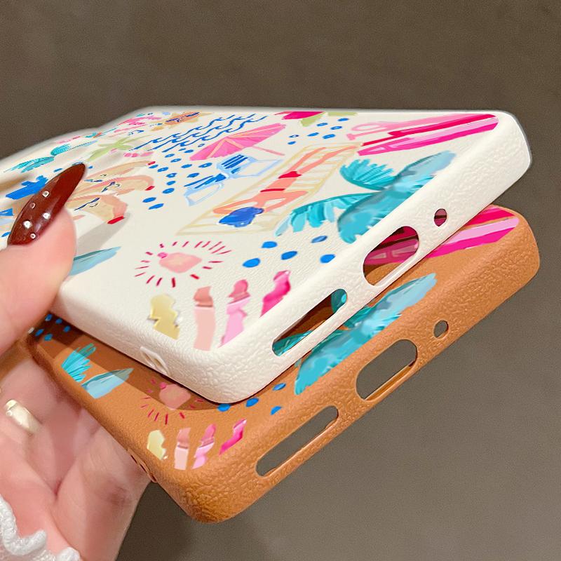 Мультяшный чехол-пенал для отпуска для Xiaomi Redmi Note 14 13 Pro 5G 4G 12 11 Чехол для Xiaomi 14T 13T 11T Pro Силиконовый чехол с текстурой кожи