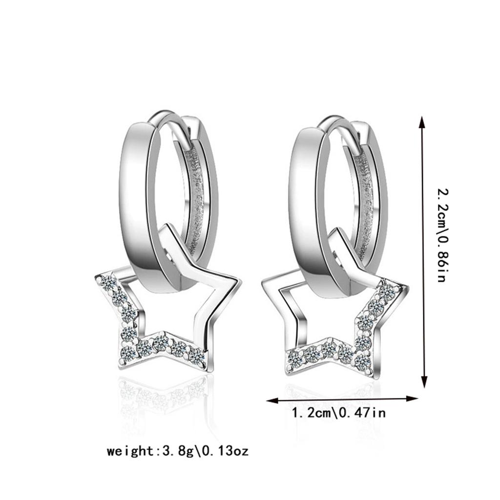 Полые серьги-пентаграммы, серьги-капли из сплава, модные женские украшения для повседневных и вечерних мероприятий, идеальный подарок на День святого Валентина