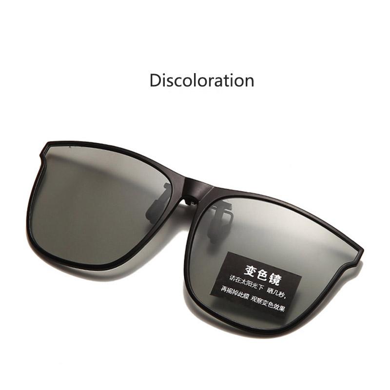 Мужские и женские пристегивающиеся унисекс ультралегкие флип-стиль поляризованные очки для водителей фотохромные солнцезащитные очки
