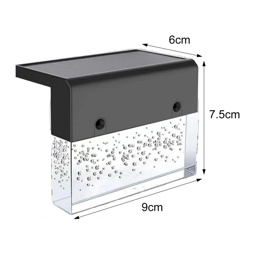 Outdoor Waterproof Solar Stair Lights Solar Step Lights Solar-powered Poolside Step Lamps with Automatic Charging Outdoor