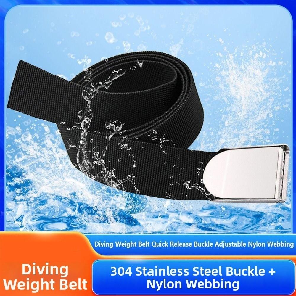 1.7m*5cm Diving Weight Belt Nylon Diving Snorkeling Belt New Quick Release Buckle