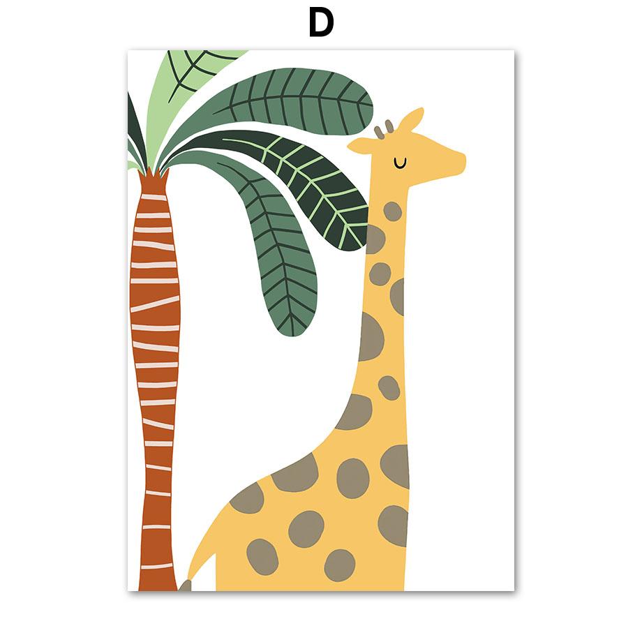 Плакаты с животными джунглей, принты, настенное искусство, лев, жираф, обезьяна, ленивец, зебра, холст, картина, эстетический декор комнаты, декоративные картины