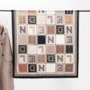 New Cotton and Linen Letters Printed Scarf Beach Sunscreen Scarf Air Conditioning Scarf Autumn and Winter Warm Ladies Silk Scarf