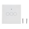 Для Tuya Zigbee выключателя света 3-клавишный EU пульт дистанционного управления сенсорный выключатель 100-240В 50Гц 60Гц