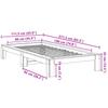 Solid Wood Bed without Mattress 90 x 190 cm Pine