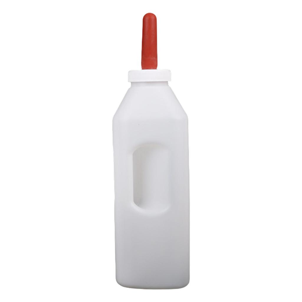 Бутылочка для кормления телят емкостью 1-5 л с ручкой и силиконовой соской для удобства кормления