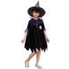 Children's Witch Costume With Hat Halloween Performance Costume Girl Cosplay Festival Costume