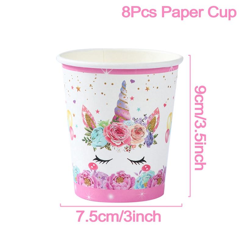 Unicorn Party Disposable Tablecloth Unicorn Birthday Party Decoration Girl Disposable Tableware Tablecloth Girls Baby Shower