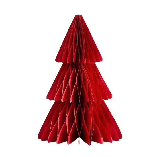 Yousheng Christmas Tree Decoration Hanging Ornament Easy Assembly Festive Hanging Decor 3D Honeycomb Paper Decoration