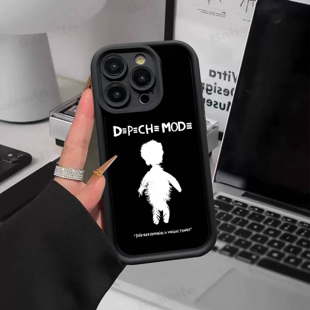Чехол для телефона Rock-группы D-Depeche Mode для IPhone 16 15 14 Plus 13 12 11 17 Pro Max Pro Мягкий чехол