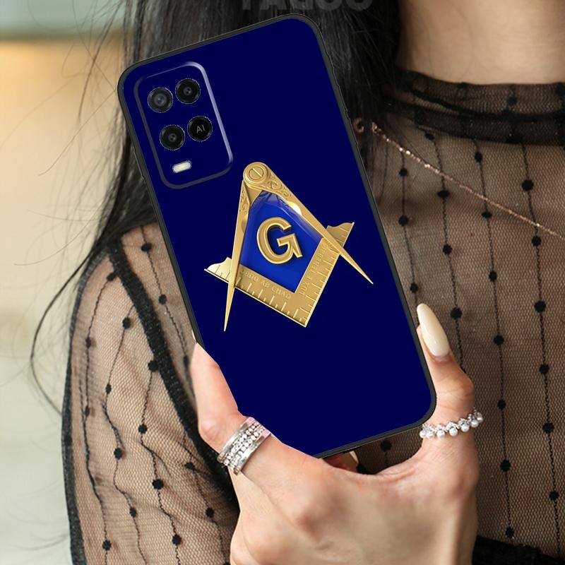 Freemasonry Logo Symbol Case For Oppo A80 A60 A40 A17 A57 A77 A74 A54 A94 A78 A98 A18 A38 A58 A96 A76 A16 A15 A5 Pro