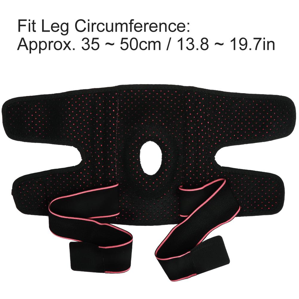 1pc Knee Brace with Side Stabilizers Breathable Sports Knee Support Protector(Black Pink )