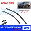 Wiper Blades For Chevrolet Equinox MK2 2010-2017 Front Windshield Clean Window Windscreen Auto Parts Car Rain Brushes 24''+19''