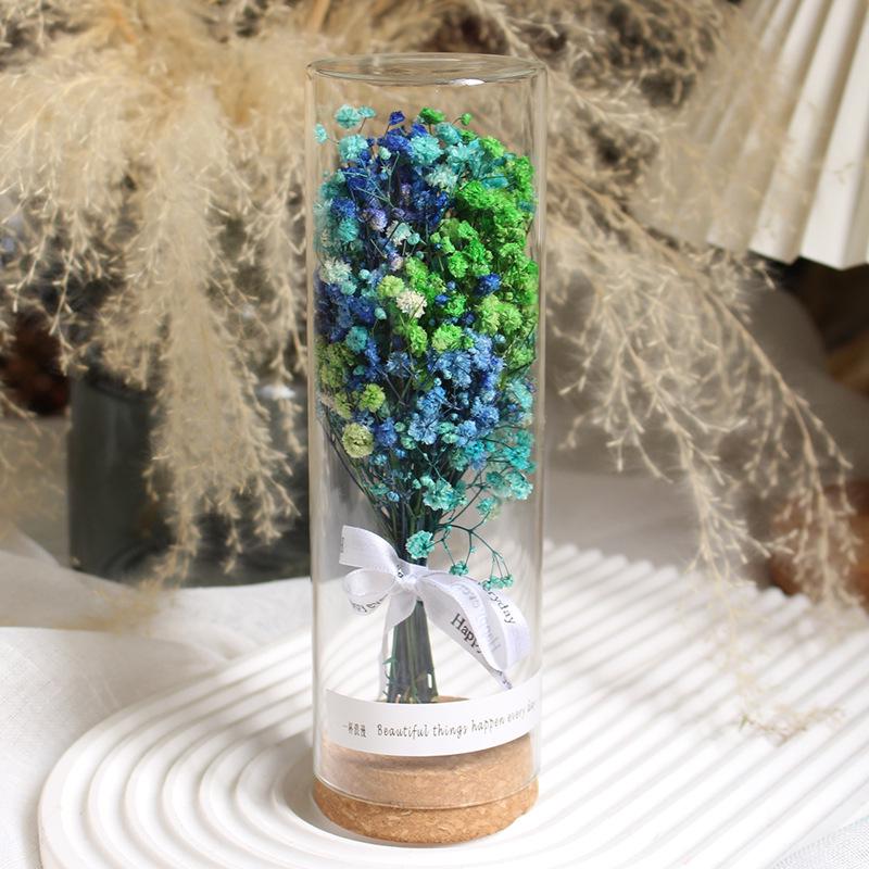 Eternal Rose Glass Dome: Dried Flower Gift & Creative Souvenir Ornament