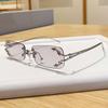 Square Shape Sunglasses For Women With Silver Frame And Uv400 Sun Protection