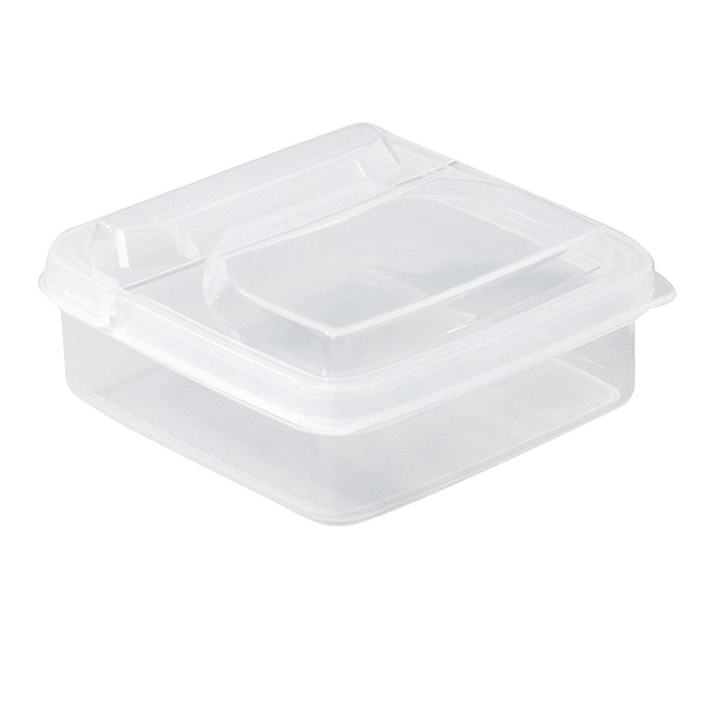 3PCS Clear Sliced Cheese Container Flip Lid Cheese Slice Keeper For Refrigerator