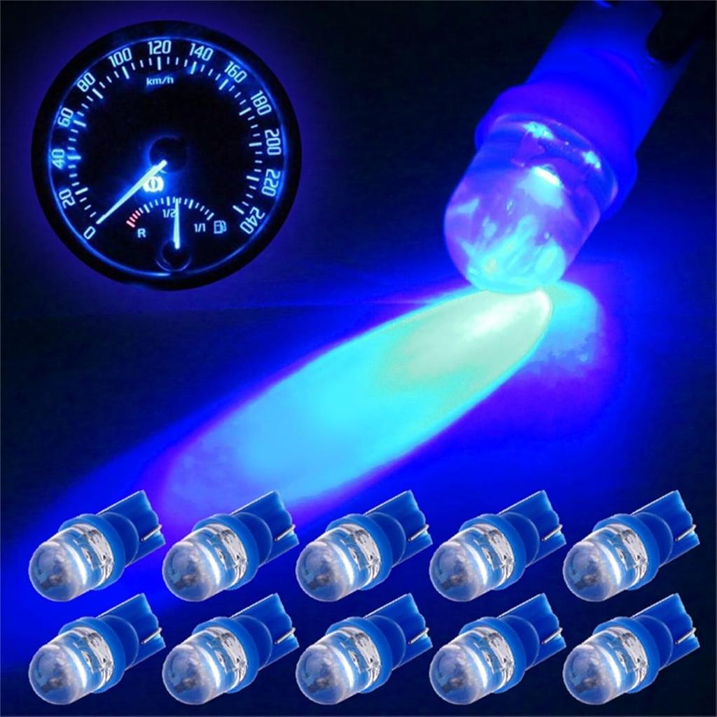 cciyu 10pcs T10 194 168 2825 Wedge SMD Led Bulbs Instrument Cluster Light Panel Gauge Lamp Blue