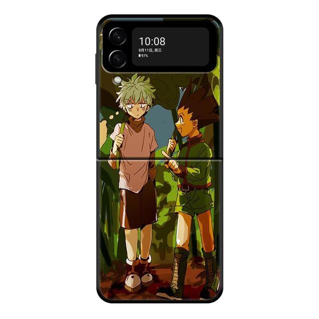 Чехол для телефона Hunter × Hunter Gon Freecss для Samsung Galaxy Z Flip 4 Z Flip3 5g, твердый чехол с откидной крышкой для Galaxy Z