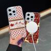 Ae112 Merry Christmas art Magsafe Прозрачные чехлы для Samsung S23 S24 Ultra S20 S21 FE iPhone 16 13 Pro Max XR Магнитная беспроводная зарядка Задняя крышка