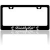 Cherry Blossoms License Plate Frame Beautiful Pink Flowers License Plate Frames Funny Auto Accessory Bracket Stainless Steel License Plate for Women