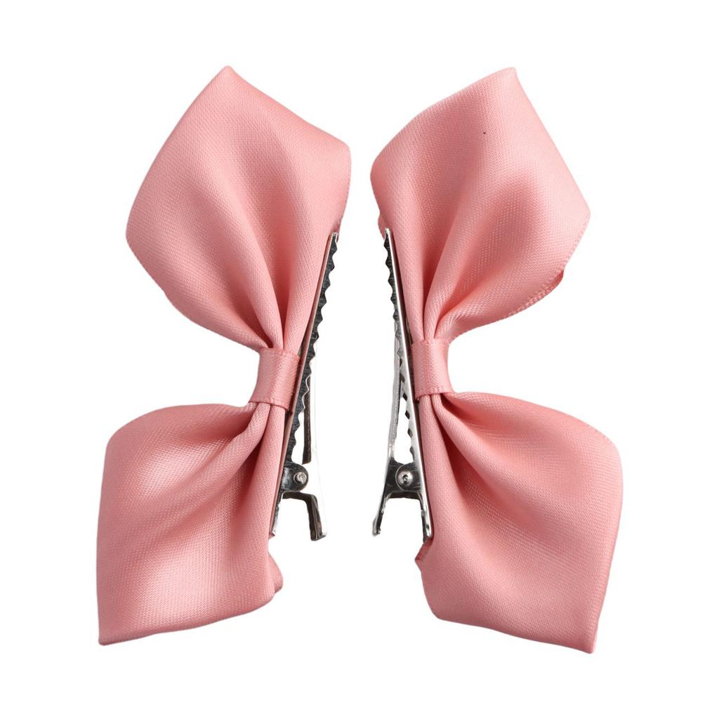 Cute Sweet Ribbon Hair Bows Clips Bowknot Side Hairpin Girls Princess Head Barrettes Headdress Hair Accessories For Women