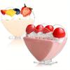 10Pcs Mini Mousse Cup Disposable Tiramisu Cup Heart Shaped Dessert Cup  Party Buffet